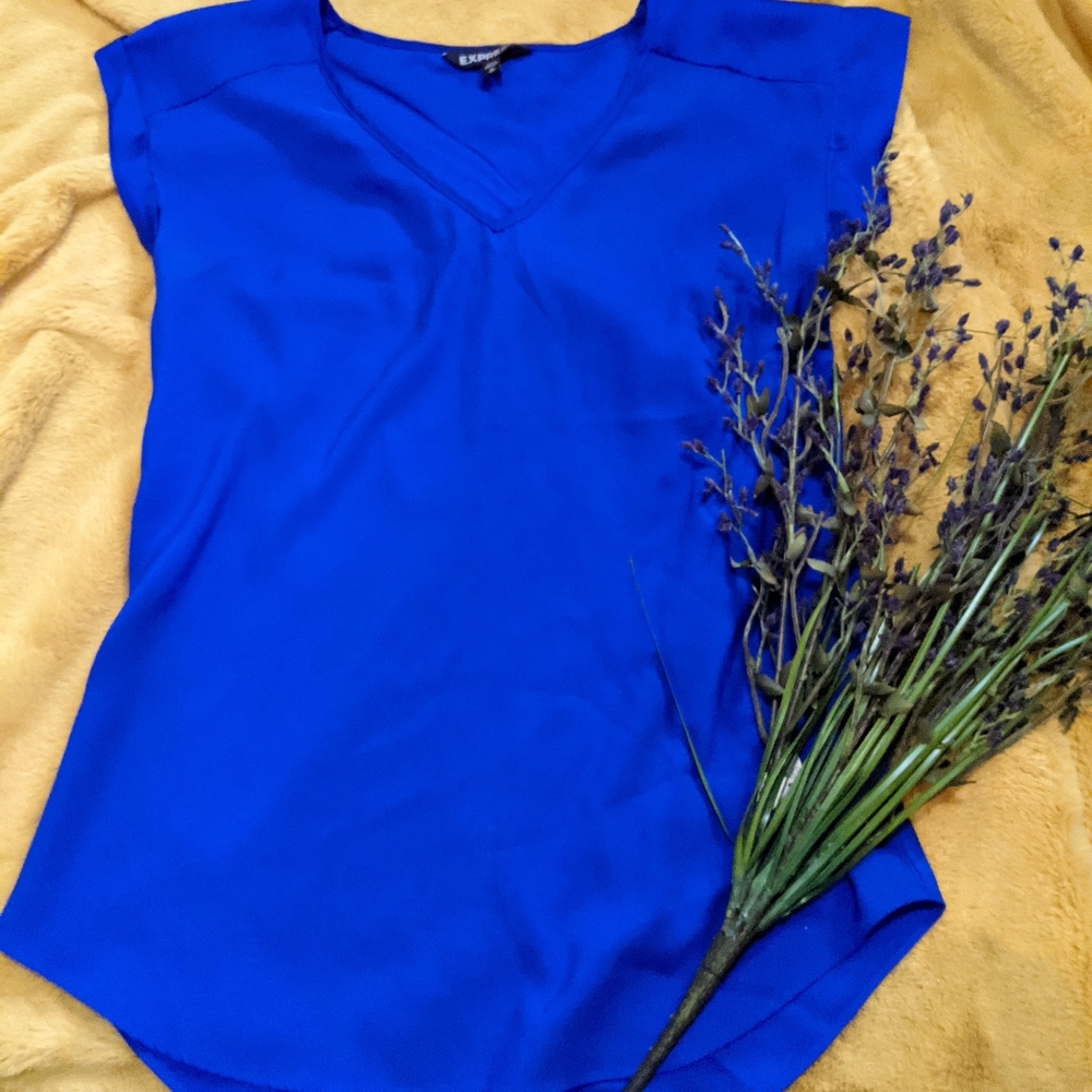 Express blue gramercy tee blouse XS